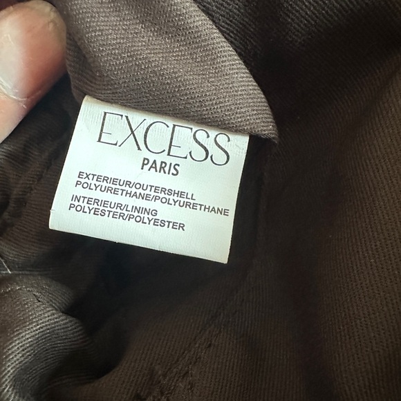 NWT Excess Paris “Ruth” Camel Paris “Ruth” Camel Basketweave Drawstring Bag - Picture 9 of 9